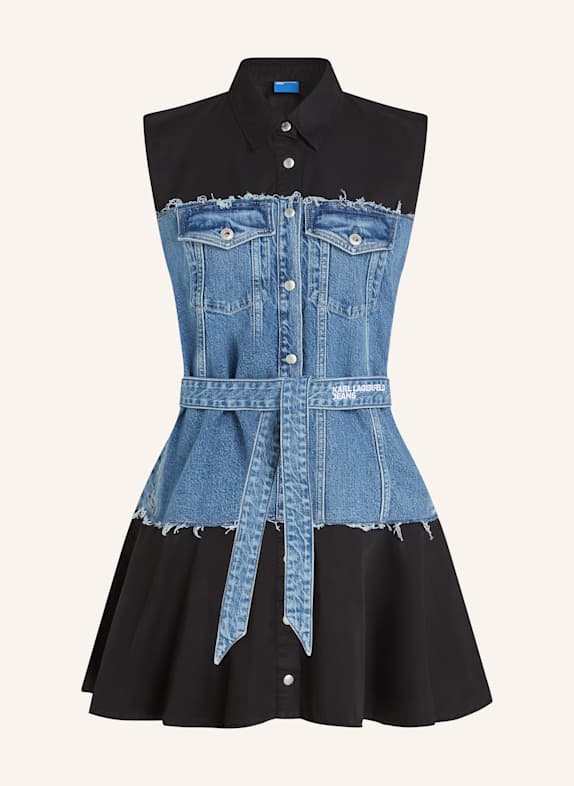 KARL LAGERFELD JEANS Kleid BLAU/ SCHWARZ