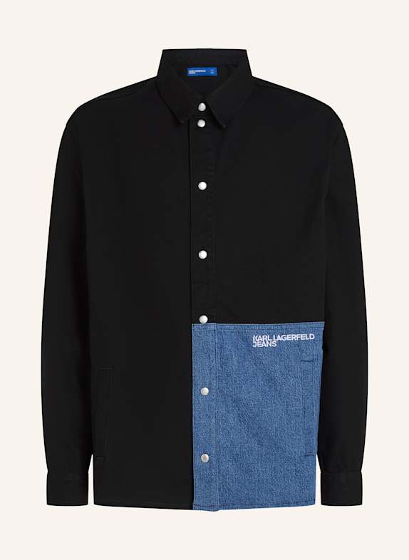 KARL LAGERFELD JEANS Hemd BLAU/ SCHWARZ