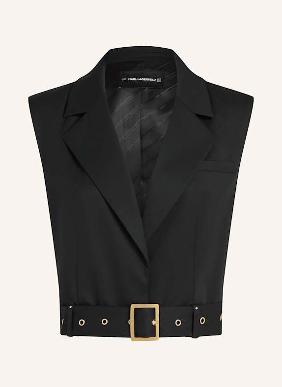 KARL LAGERFELD Weste SCHWARZ
