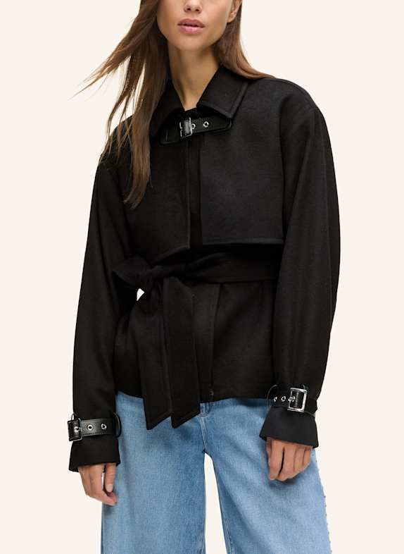 KARL LAGERFELD Mantel SCHWARZ