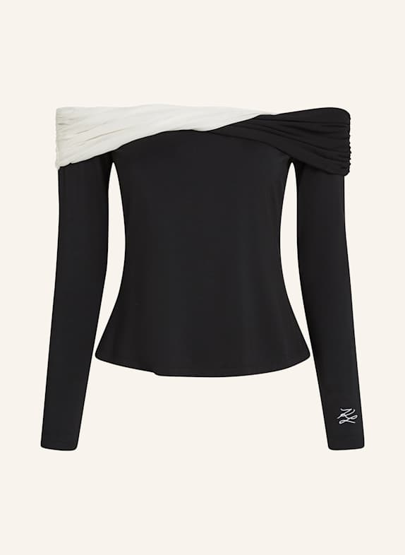 KARL LAGERFELD T-shirt WEISS/ SCHWARZ