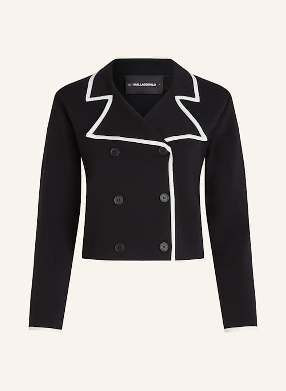 KARL LAGERFELD Strickjacke SCHWARZ