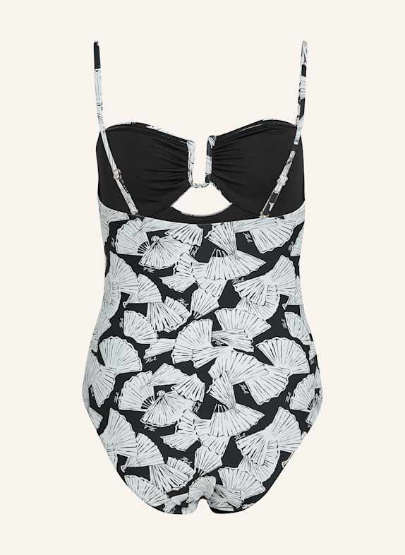 KARL LAGERFELD Badeanzug SCHWARZ