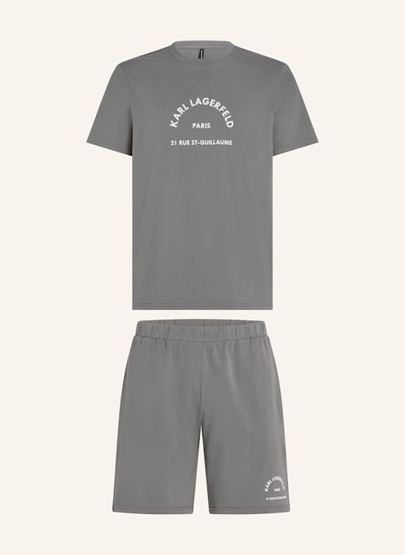 KARL LAGERFELD Nachtwäsche GRAU