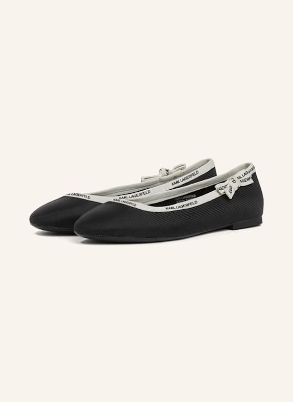 KARL LAGERFELD Flache Schuhe SCHWARZ
