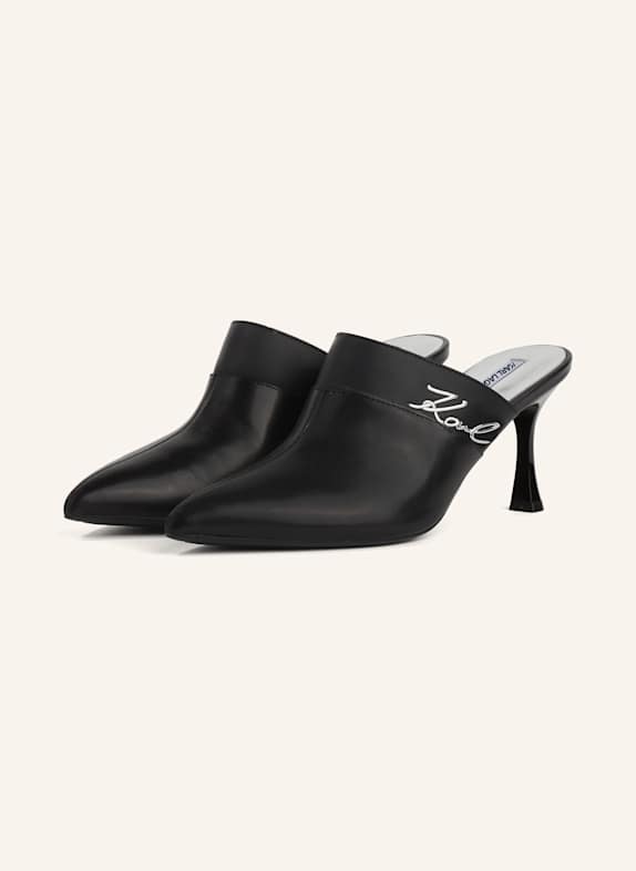 KARL LAGERFELD Absätze SCHWARZ/ SILBER