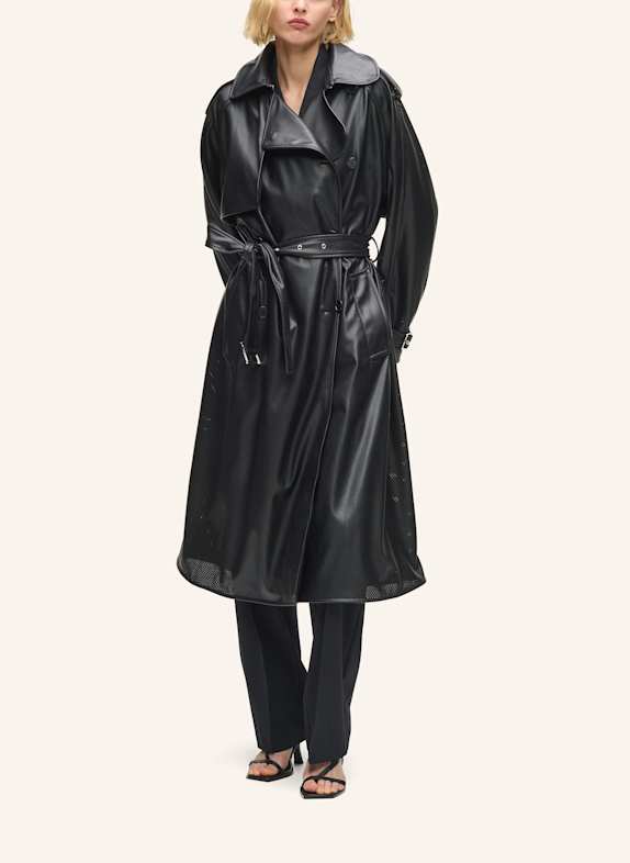 KARL LAGERFELD Mantel SCHWARZ