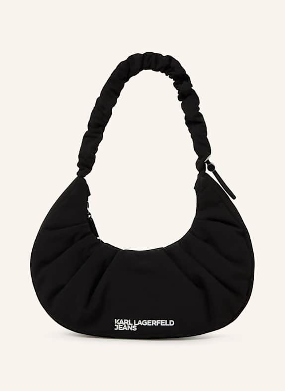 KARL LAGERFELD JEANS Hobo-Bag SCHWARZ