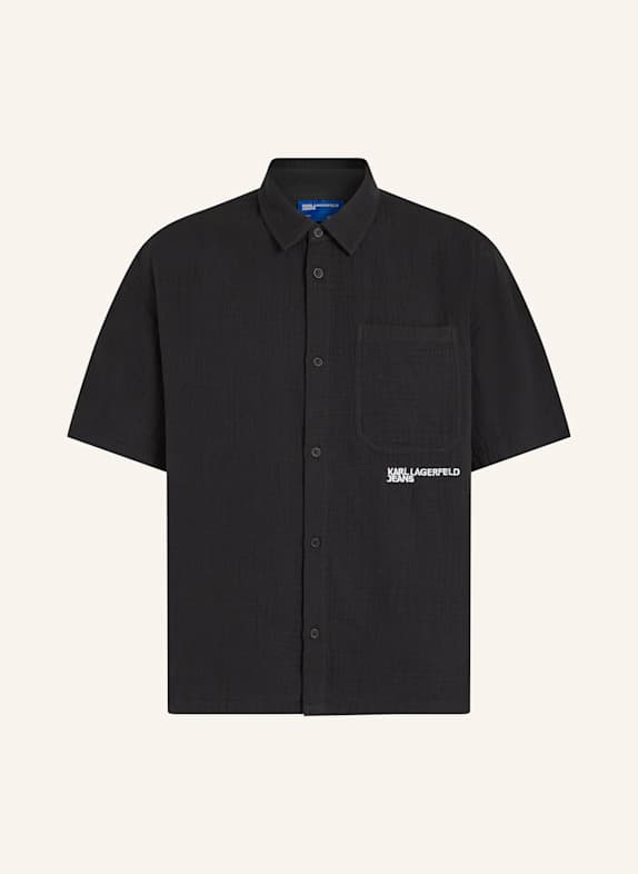 KARL LAGERFELD JEANS Hemd SCHWARZ