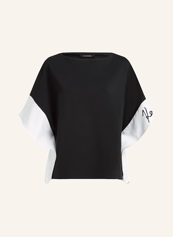 KARL LAGERFELD Top WEISS/ SCHWARZ