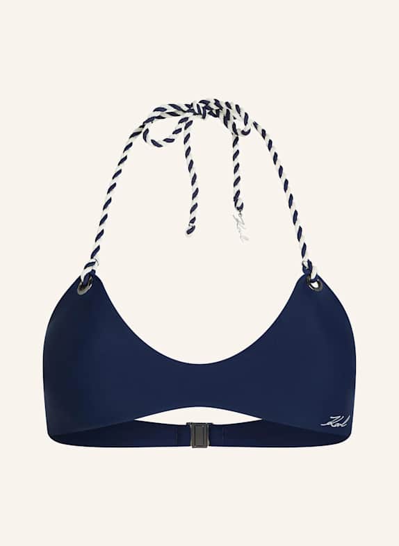 KARL LAGERFELD Bikini-Top DUNKELBLAU