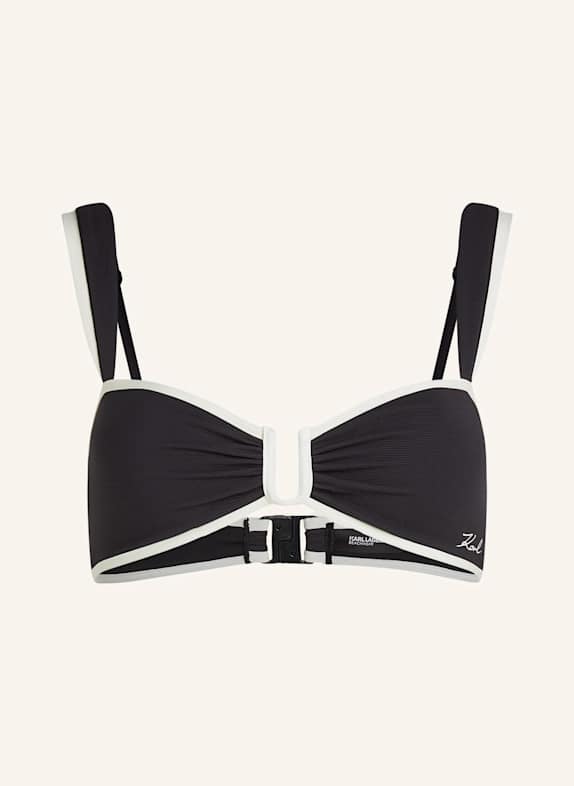 KARL LAGERFELD Bikini-Top SCHWARZ