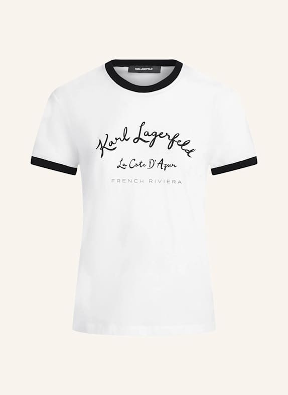 KARL LAGERFELD T-shirt WEISS/ SCHWARZ