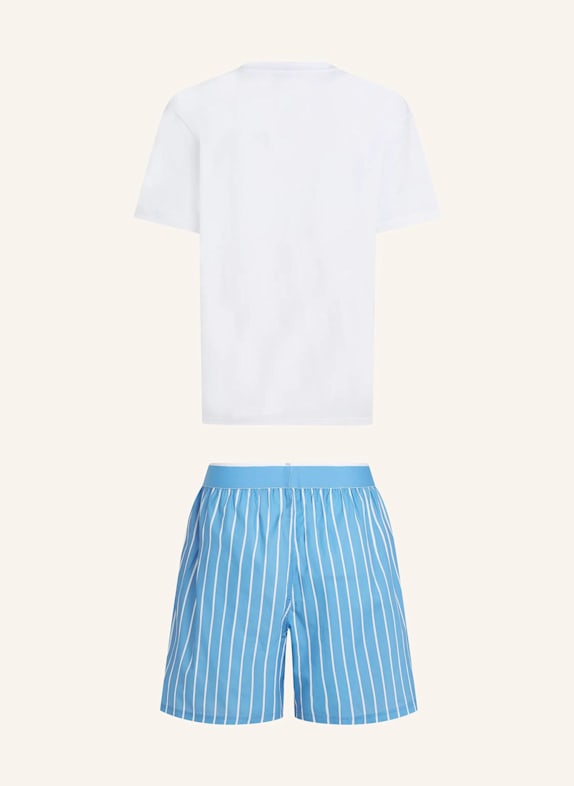 KARL LAGERFELD Nachtwäsche BLAU/ WEISS