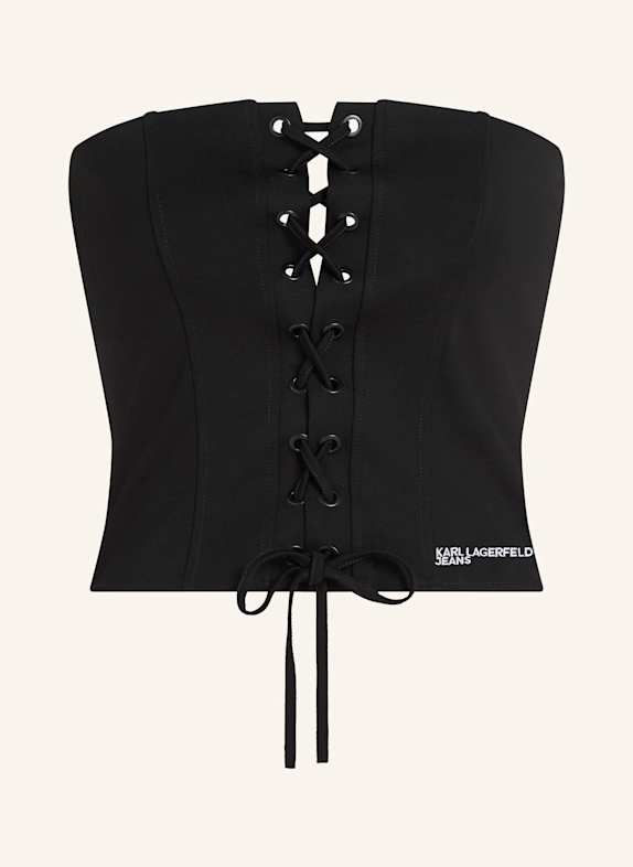KARL LAGERFELD JEANS Top SCHWARZ