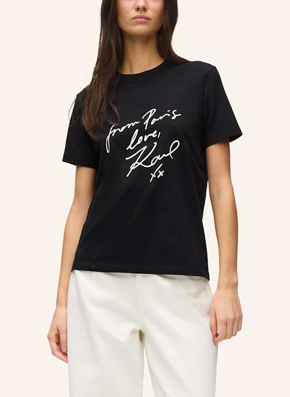 KARL LAGERFELD T-shirt SCHWARZ