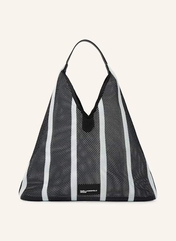 KARL LAGERFELD JEANS Shopper SCHWARZ/ WEISS
