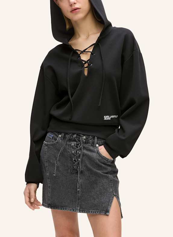 KARL LAGERFELD JEANS Hoodie SCHWARZ