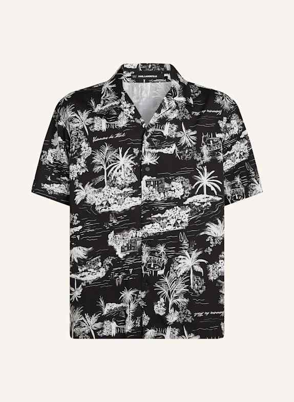 KARL LAGERFELD Hemd SCHWARZ