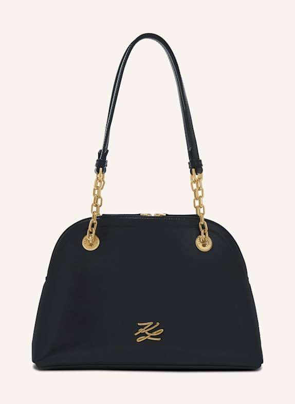 KARL LAGERFELD Schultertasche SCHWARZ/ GOLD