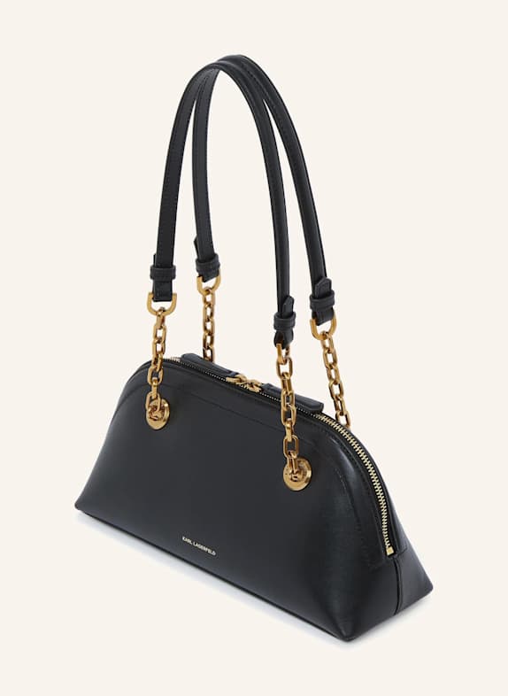 KARL LAGERFELD Schultertasche SCHWARZ/ GOLD