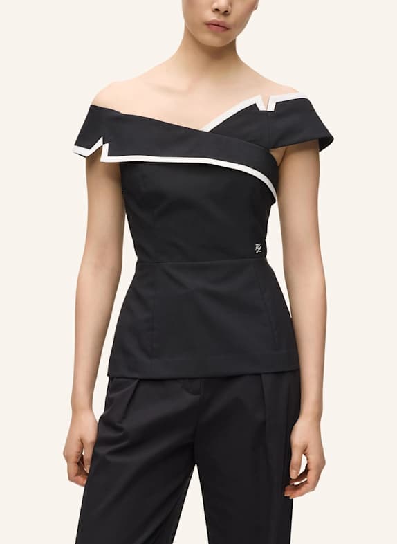 KARL LAGERFELD Top SCHWARZ