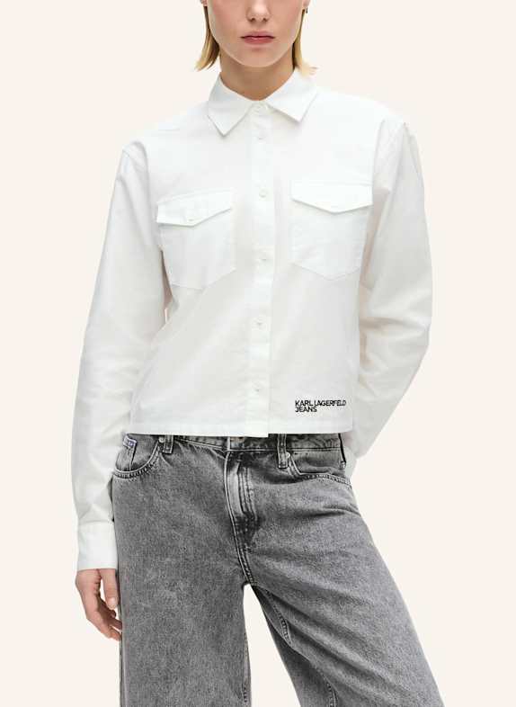 KARL LAGERFELD JEANS Bluse WEISS
