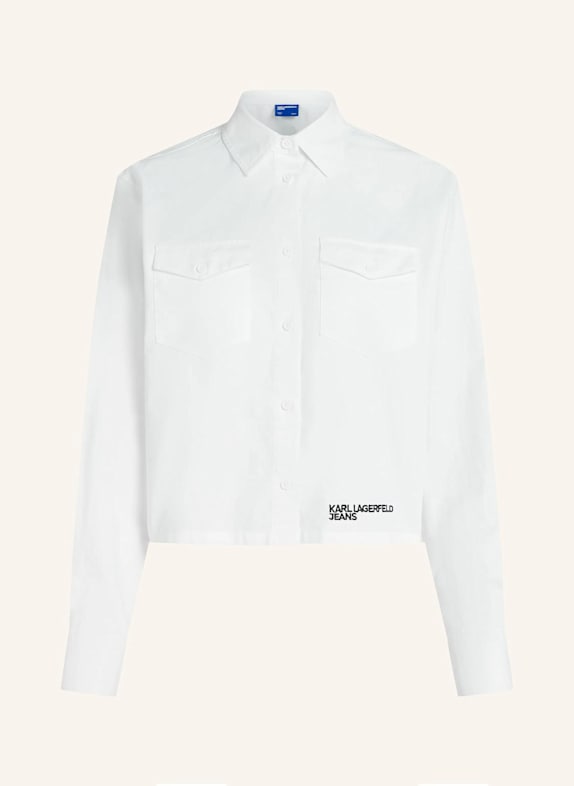 KARL LAGERFELD JEANS Bluse WEISS