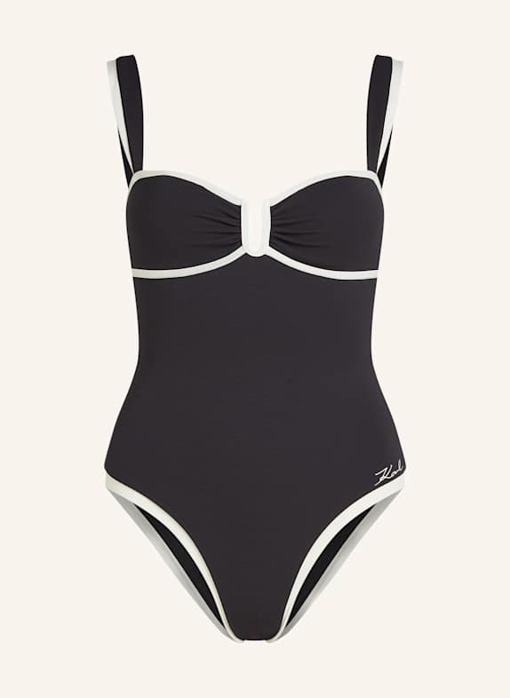 KARL LAGERFELD Badeanzug SCHWARZ