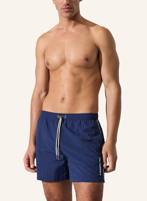 KARL LAGERFELD Badeshorts DUNKELBLAU