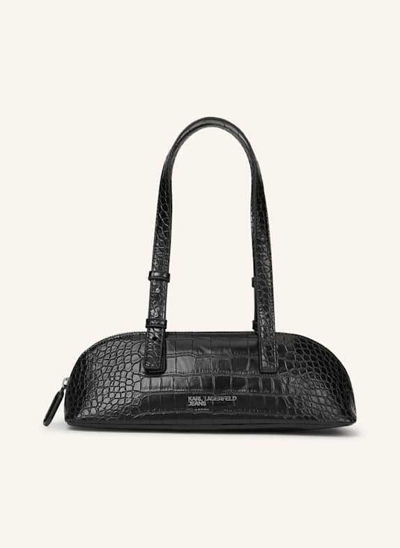 KARL LAGERFELD JEANS Schultertasche SCHWARZ