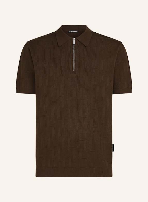 KARL LAGERFELD Poloshirt DUNKELBRAUN