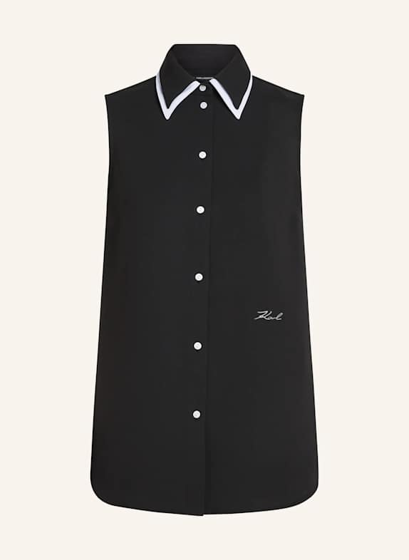 KARL LAGERFELD Bluse SCHWARZ