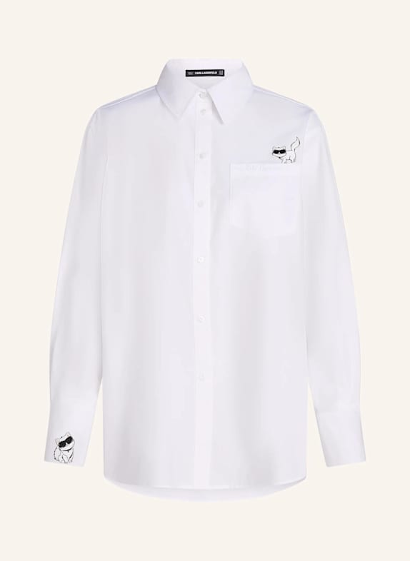 KARL LAGERFELD Bluse WEISS