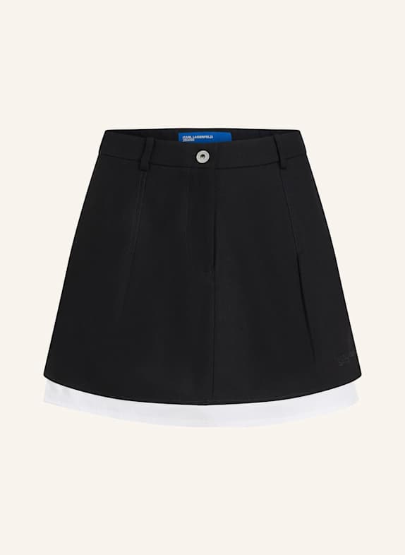 KARL LAGERFELD JEANS Rock WEISS/ SCHWARZ