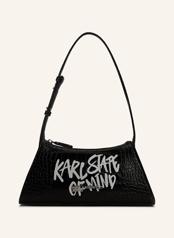 KARL LAGERFELD JEANS Schultertasche SCHWARZ