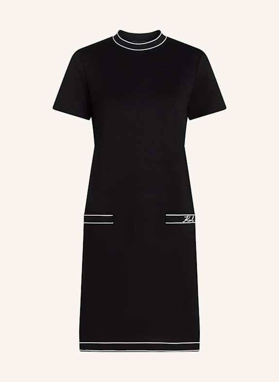 KARL LAGERFELD Kleid SCHWARZ