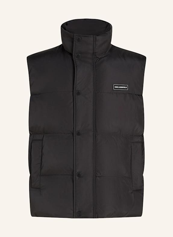 KARL LAGERFELD Weste SCHWARZ