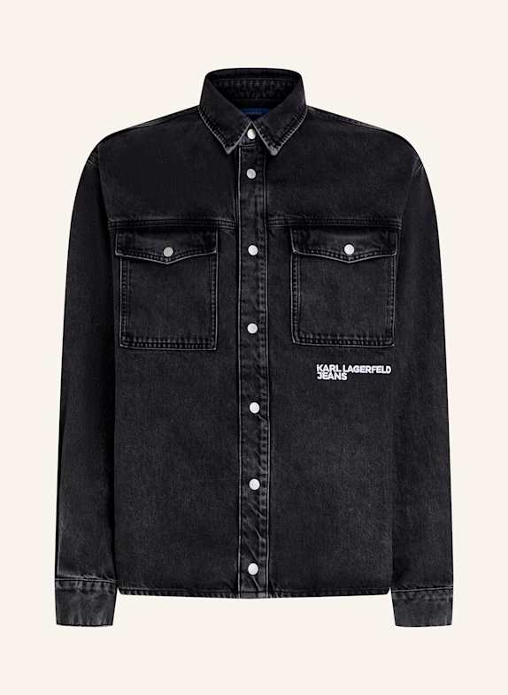 KARL LAGERFELD JEANS Hemd SCHWARZ