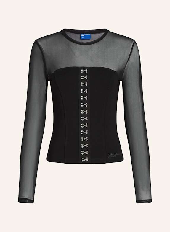 KARL LAGERFELD JEANS Top SCHWARZ