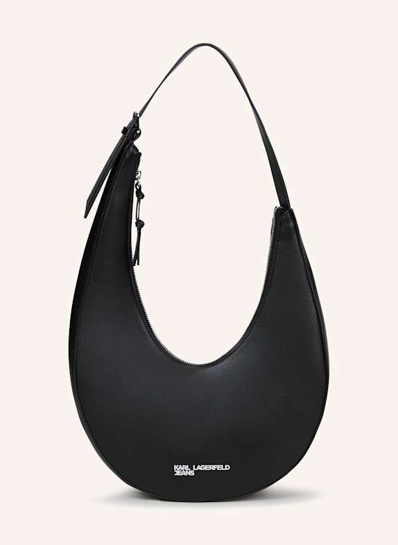 KARL LAGERFELD JEANS Hobo-Bag SCHWARZ