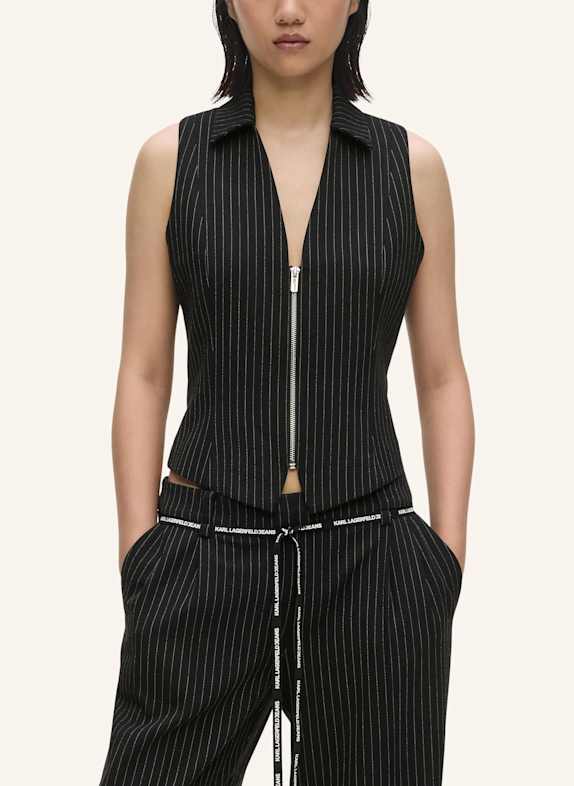 KARL LAGERFELD JEANS Bluse SCHWARZ