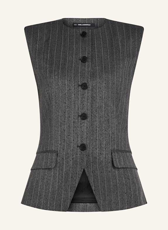 KARL LAGERFELD Bluse GRAU