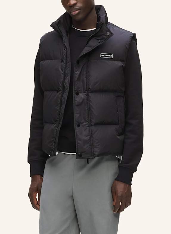 KARL LAGERFELD Weste SCHWARZ