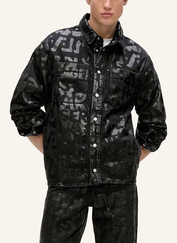 KARL LAGERFELD JEANS Hemd SCHWARZ