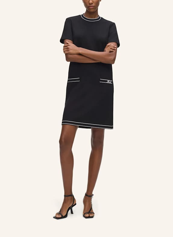 KARL LAGERFELD Kleid SCHWARZ
