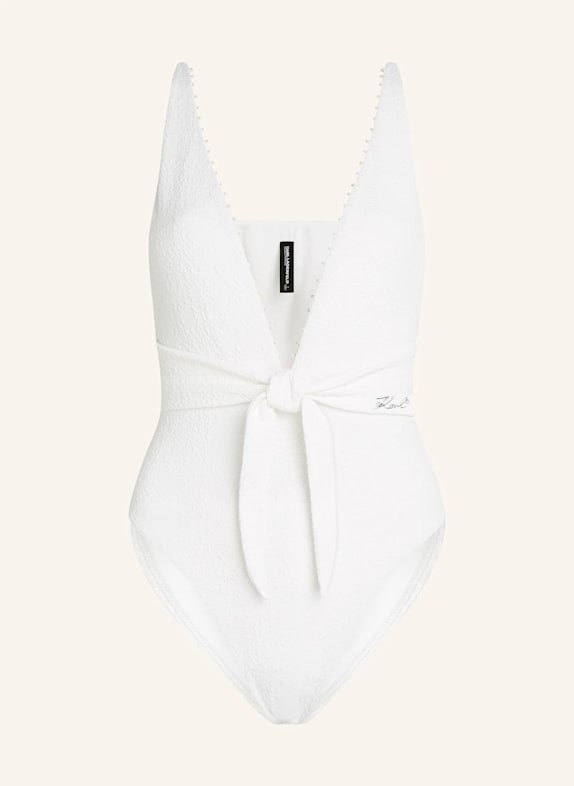 KARL LAGERFELD Badeanzug BEIGE