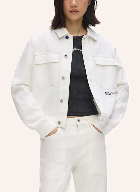KARL LAGERFELD JEANS Jacke WEISS