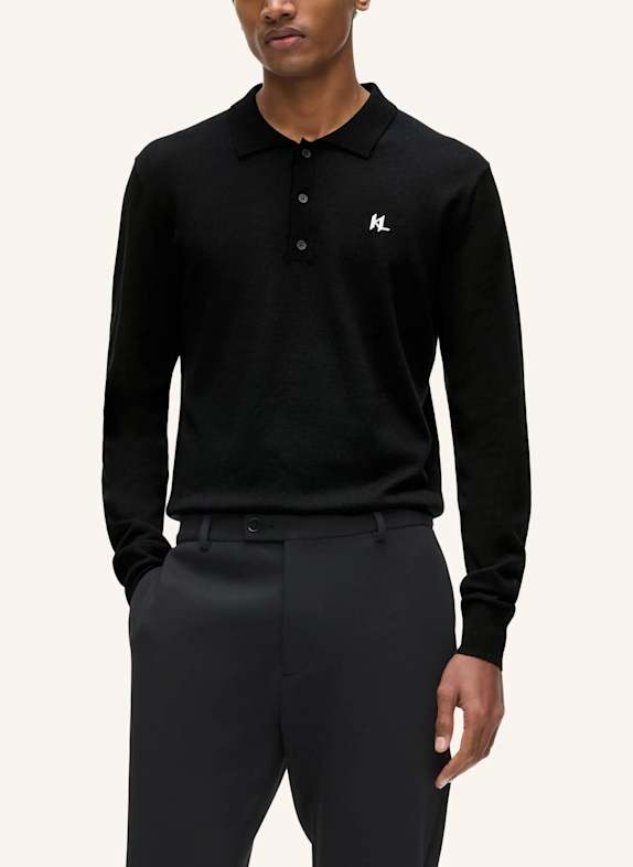 KARL LAGERFELD Poloshirt SCHWARZ