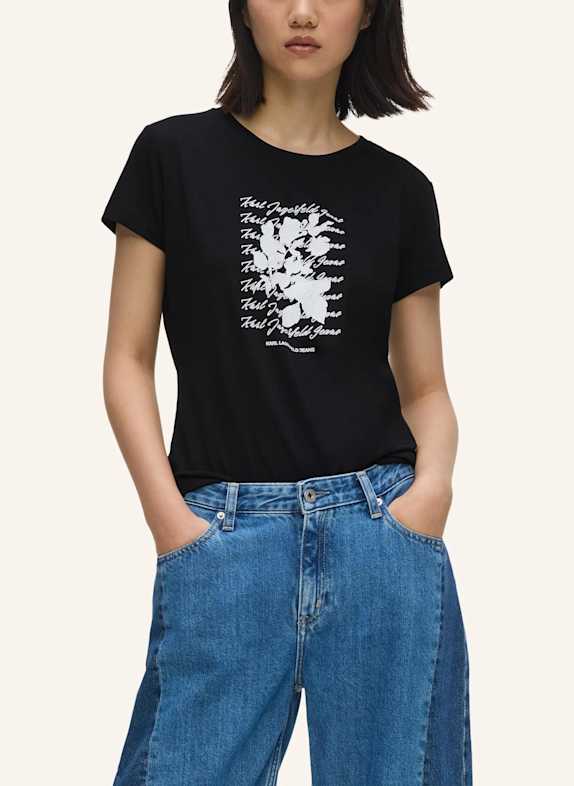 KARL LAGERFELD JEANS T-shirt SCHWARZ